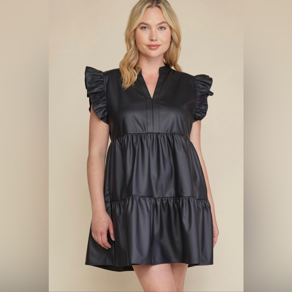 Leather dress